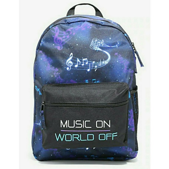 Hot Topic Other - Music on Galaxy backpack